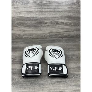 Venom Grey 14 Oz Gloves Boxing Muay Thai MMA